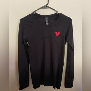 NWOT Lululemon Disney Mickey Mouse Black Long Sleeve Women’s Shirt